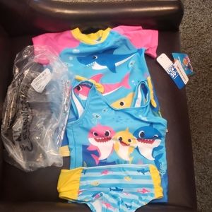 Brand new Baby shark swimsuit